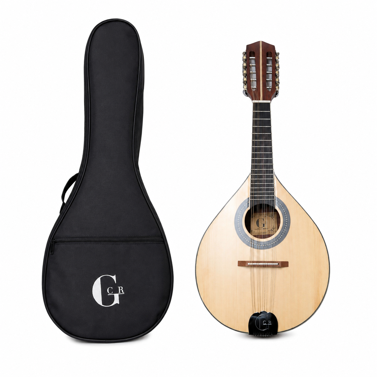 Mandolina GCR M-10 Acústica 10 Cuerdas con Funda