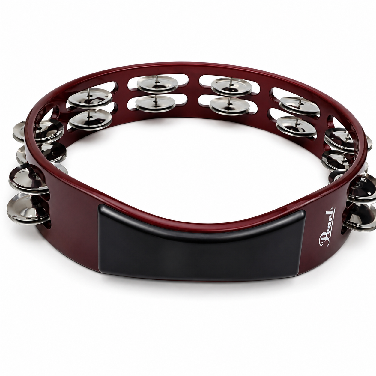 Pearl PTH-10S Tambourine Wood Steel Jingle