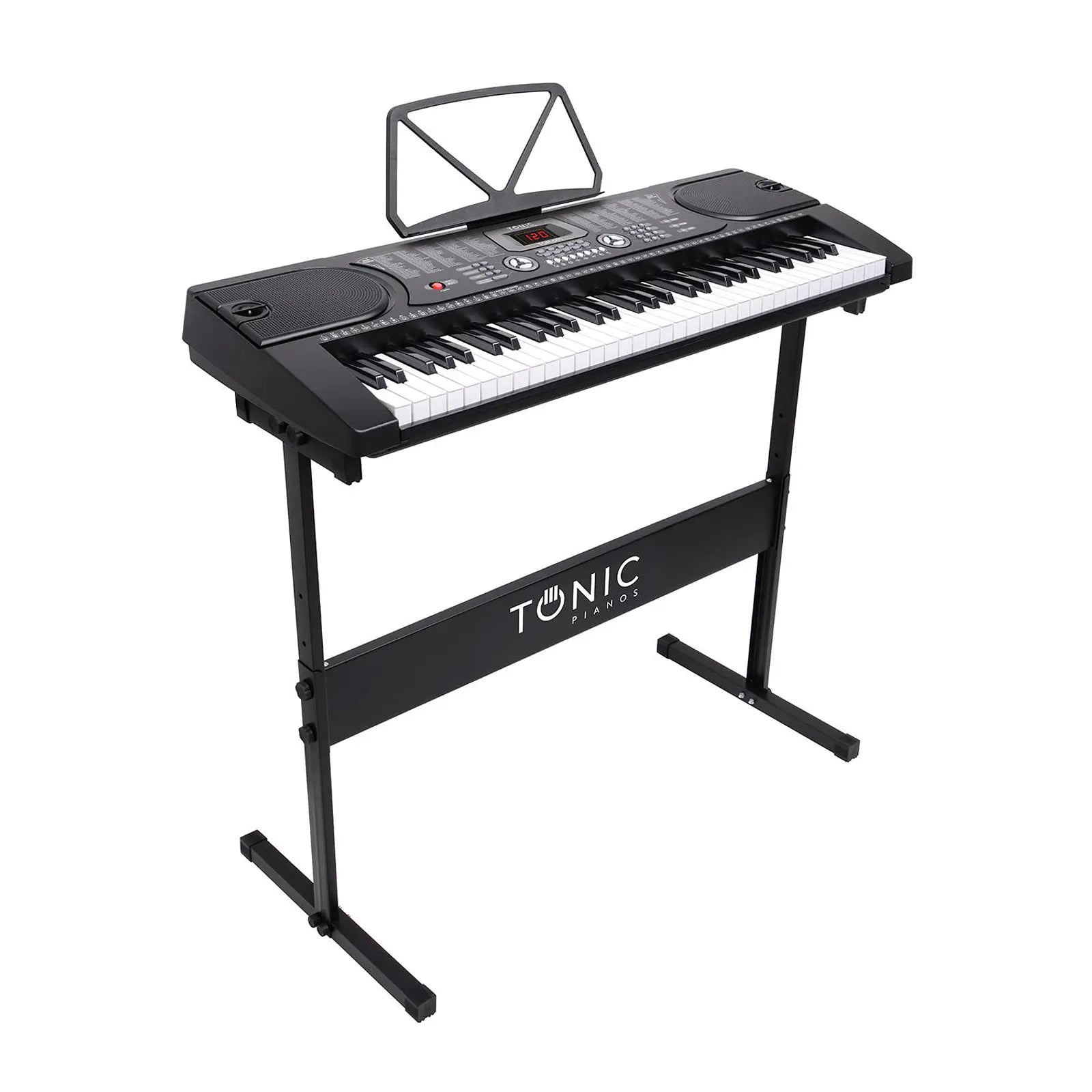 Teclado Tonic TON-600 61 Teclas con Stand Negro