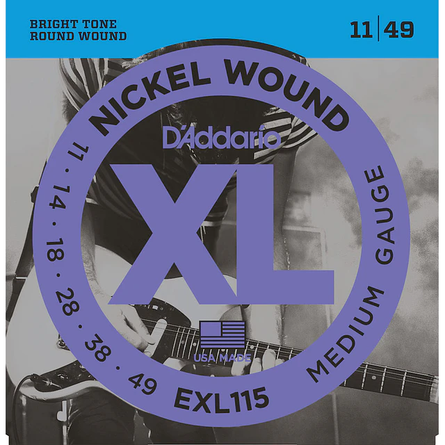 Set Cuerdas Guitarra Eléctrica 0.11 D'Addario EXL115
