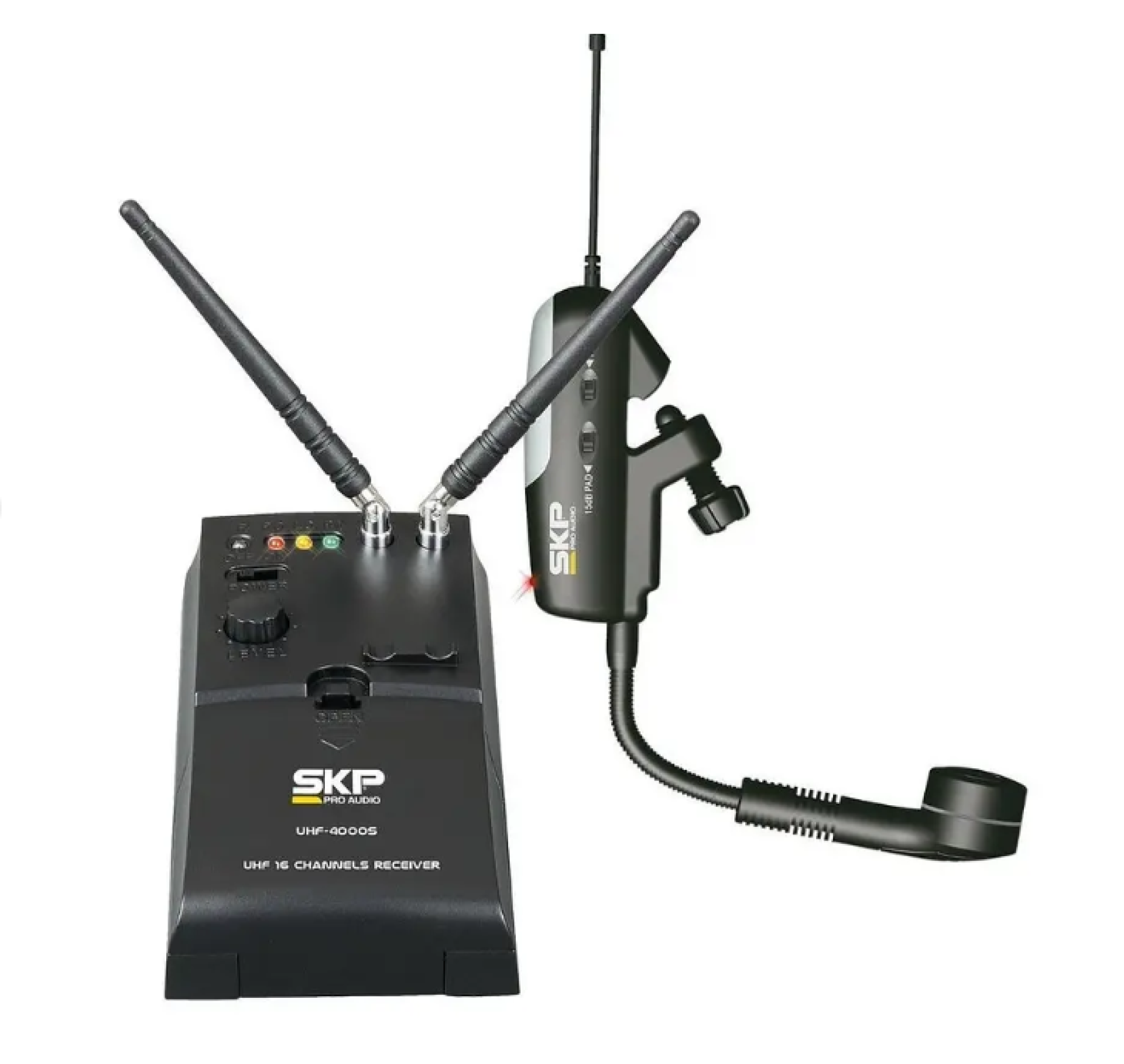 MICROFONO SAXOPHONE INALAMBRICO SKP MOD UHF-4000S
