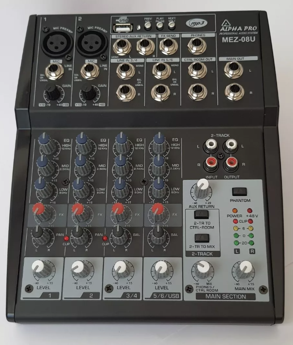 PODCAST - Mixer para Podcast ALPHA PRO MEZ-08U