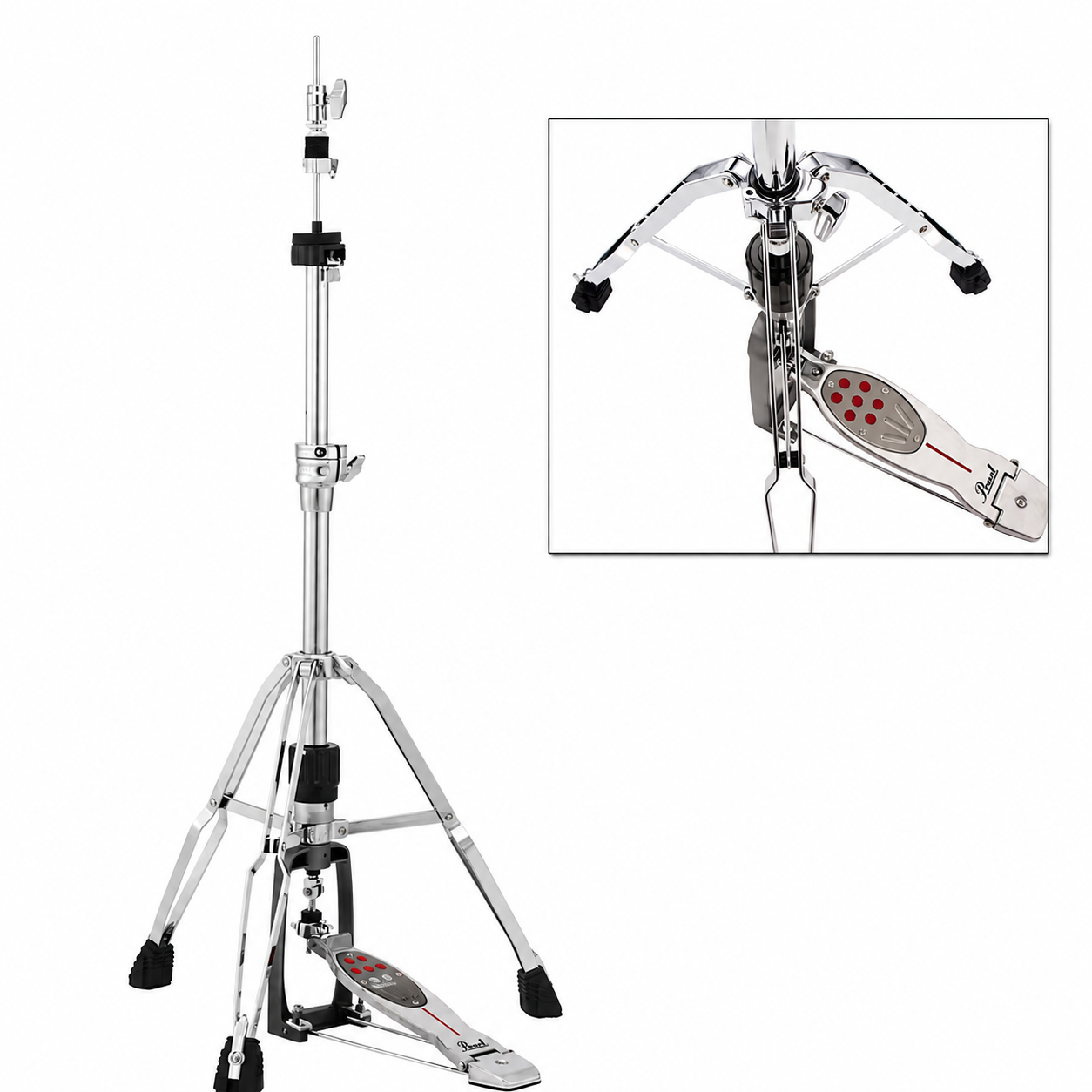 Pearl H1050 – Atril de Hi-Hat Profesional Eliminator Redline