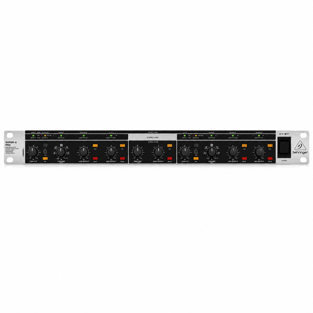 Behringer CX2310 Super-X Pro V2 – Crossover Activo Profesional 2 Vías Estéreo / 3 Vías Mono