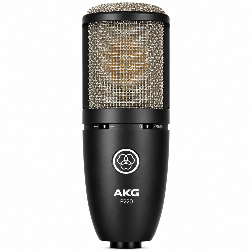 AKG P220 – Micrófono de Condensador de Gran Diafragma Profesional