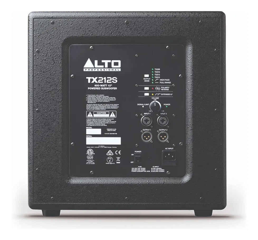 SUB BAJO ACTIVO ALTO PROFESSIONAL TX212S (900 W)