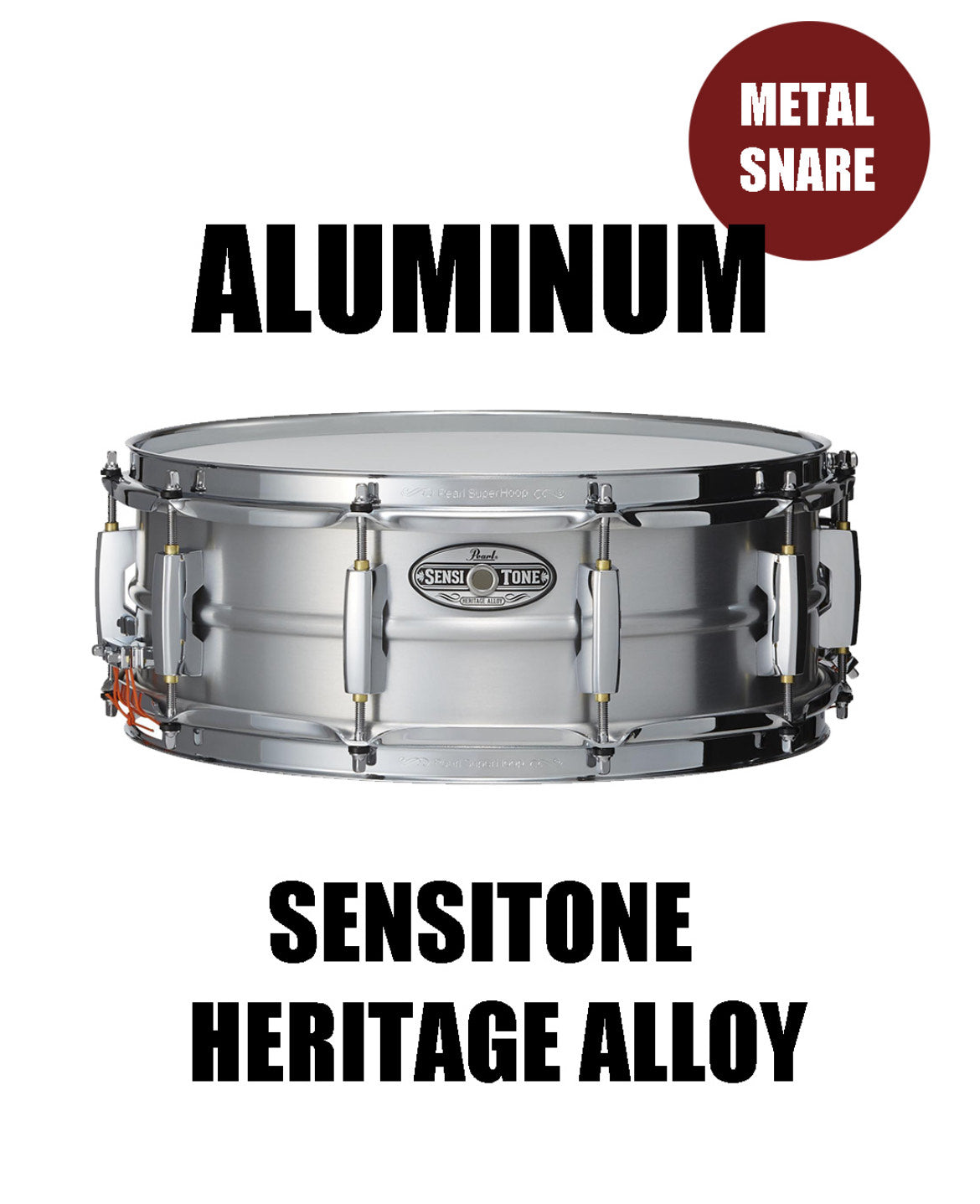 PEARL STH 1450 AL - Sensitone Aluminio Mate 14x5