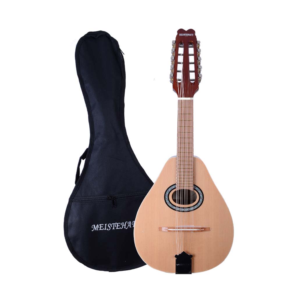 MANDOLINA ACUSTICA 10 CUERDAS MEISTEHAFT NATURAL (con funda)
