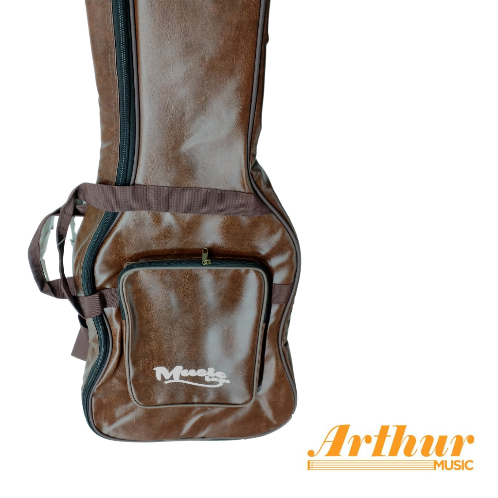 Funda Guitarra Acústica - Cuero Natural MUB-125C