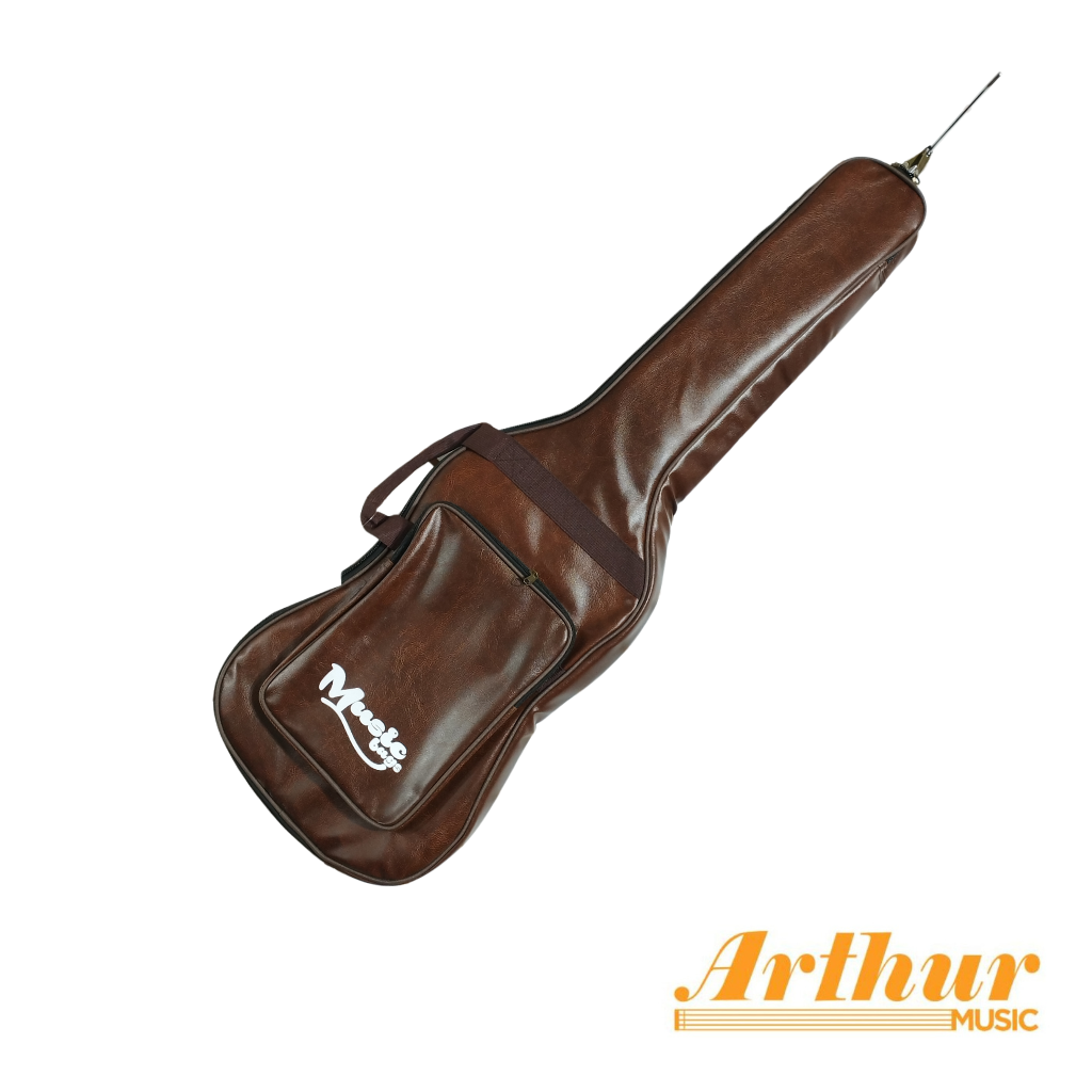 Funda Guitarra Eléctrica - Cuero Natural MUB-125E