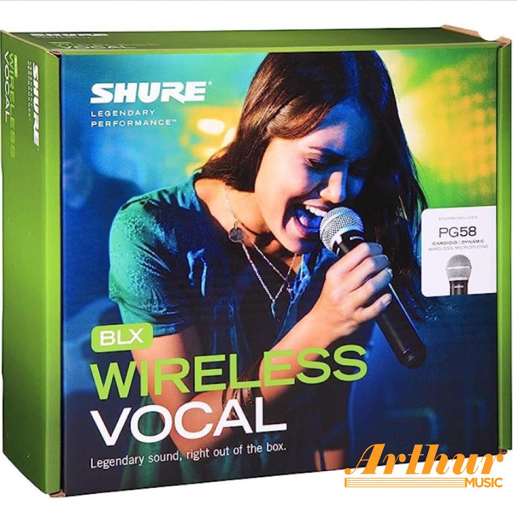 Shure Sistema Inalámbrico con micrófono de Mano, BLX24/PG58