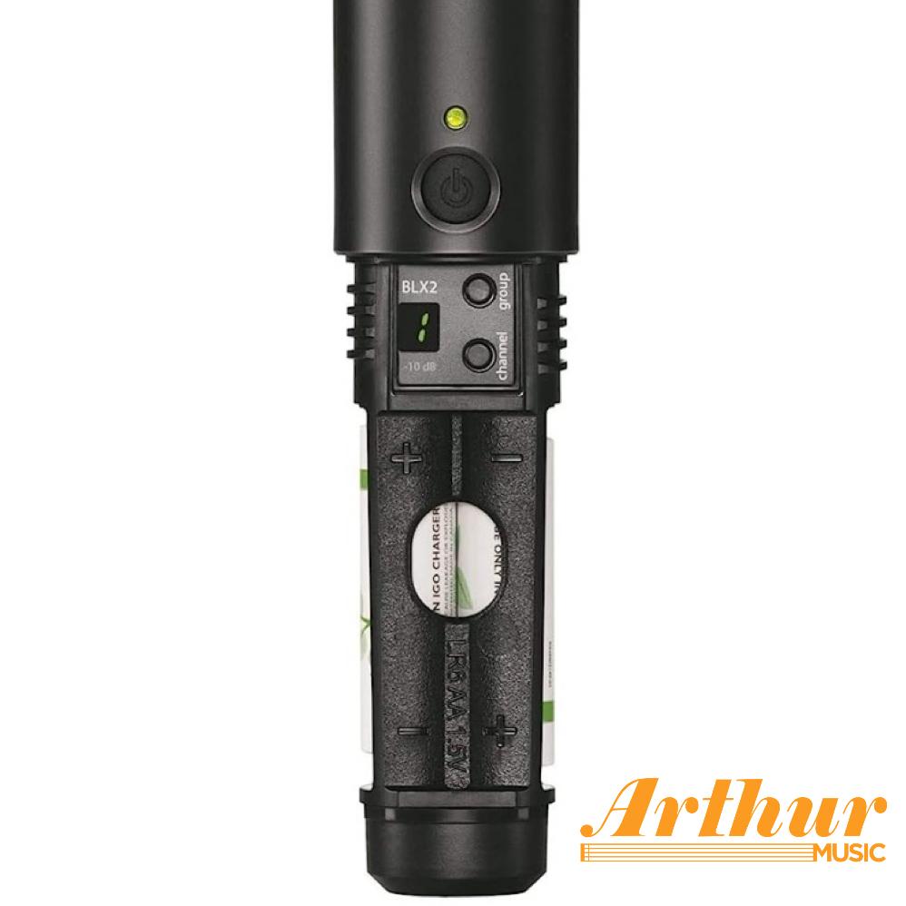 Shure Sistema Inalámbrico con micrófono de Mano, BLX24/PG58