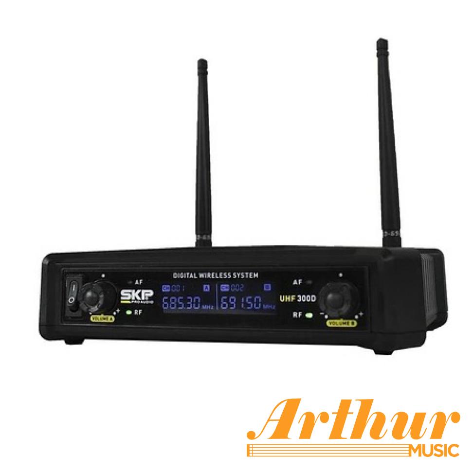 Micrófono Inalámbrico Doble SKP Uhf-300d