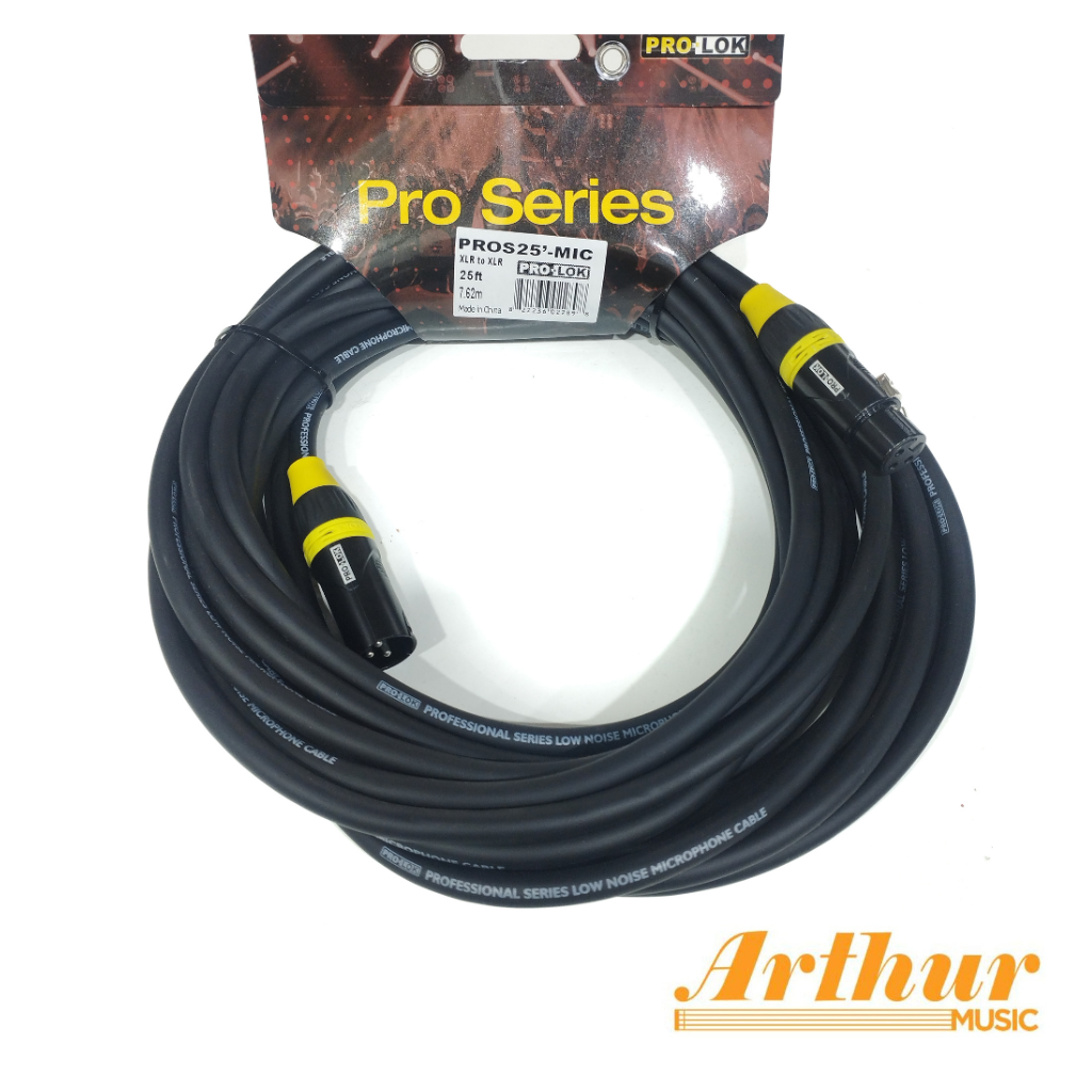 PRO-LOK PROS25'-MIC / XLR Macho a XLR Hembra / 25ft