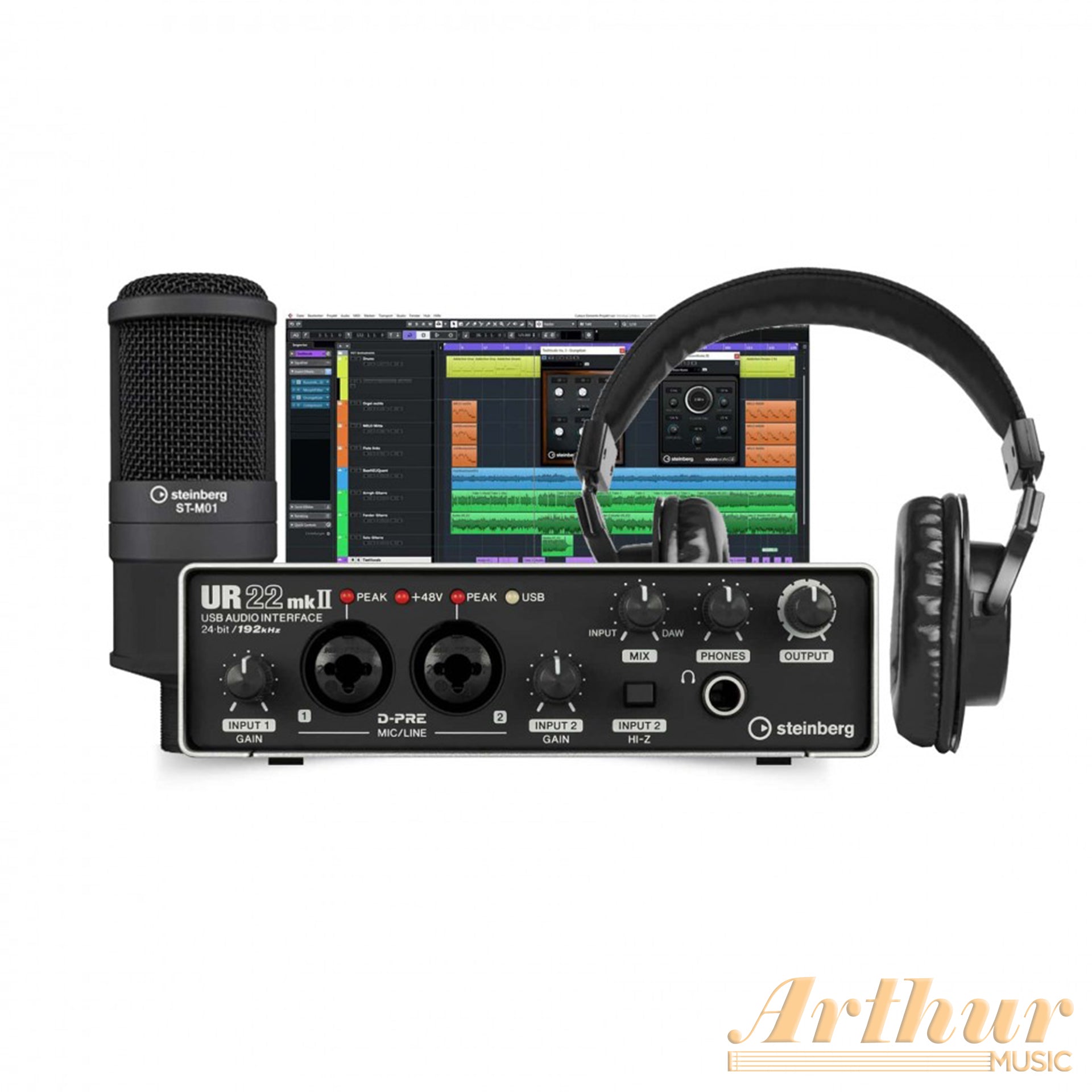 Pack Grabación Steinberg UR22 MKII – ArthurMusic