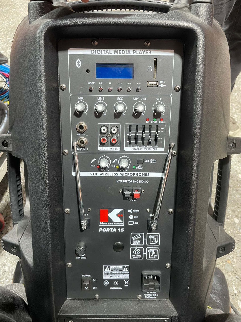 KOHLT Parlante Recargable Porta 15