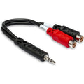 Hosa Cable estéreo YRA-154 de 3,5 mm TRS macho a RCA hembra doble