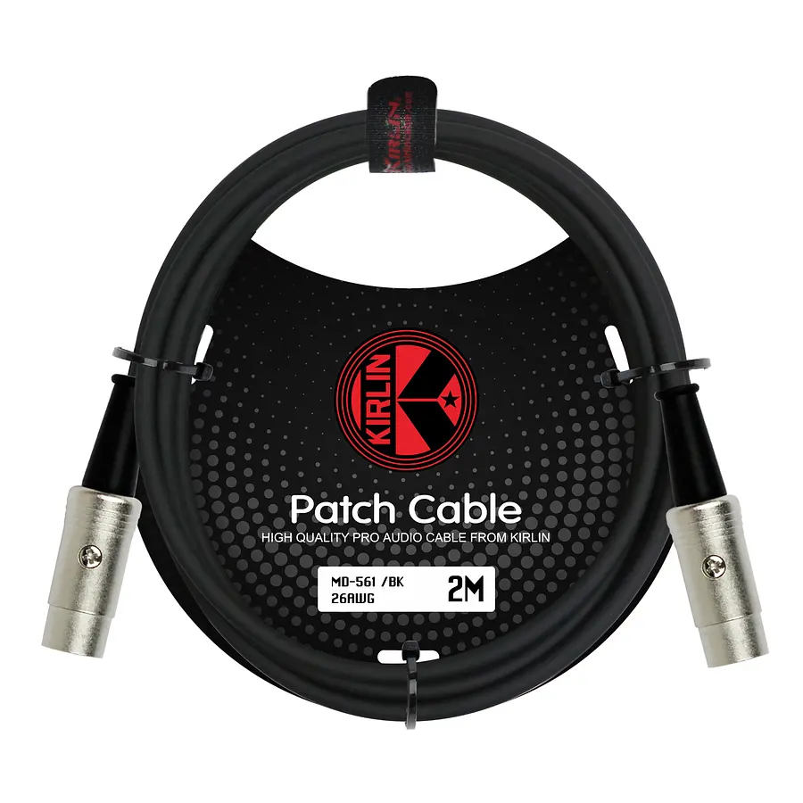Cable Kirlin MIDI 2M | MD-561-2M/BK
