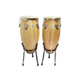 Par de Congas Tumbao Profesionales Madera Natural