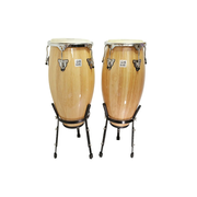 Par de Congas Tumbao Profesionales Madera Natural