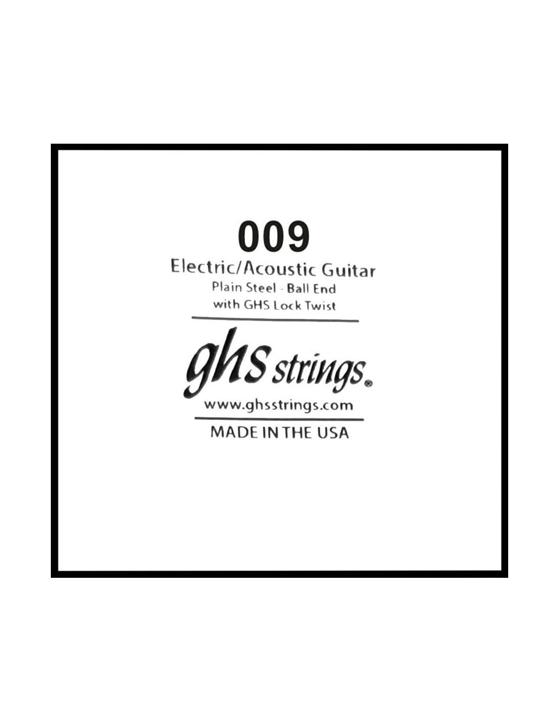 Cuerda suelta electrica o acustica GHS 009