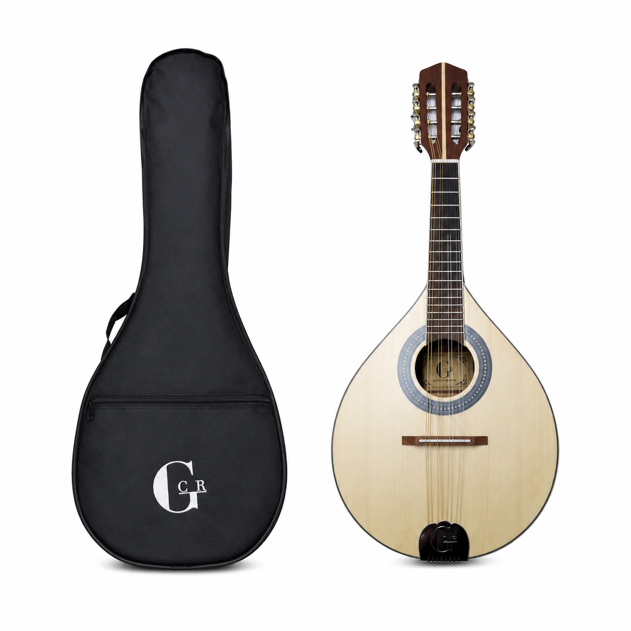 Mandolina GCR M-8 Acústica 8 Cuerdas con Funda