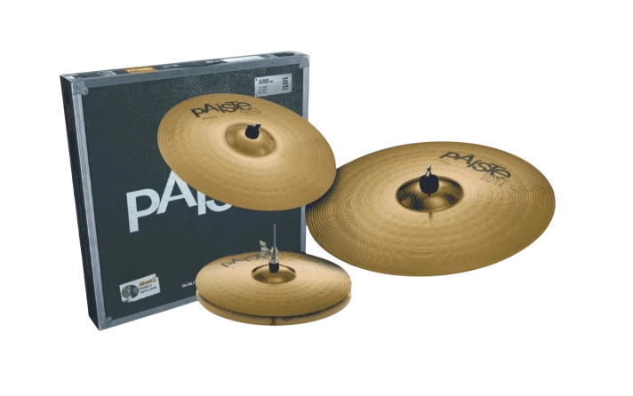 SET PLATILLOS PAISTE 101 (HI HAT 14" - CRASH 16" - RIDE 20")