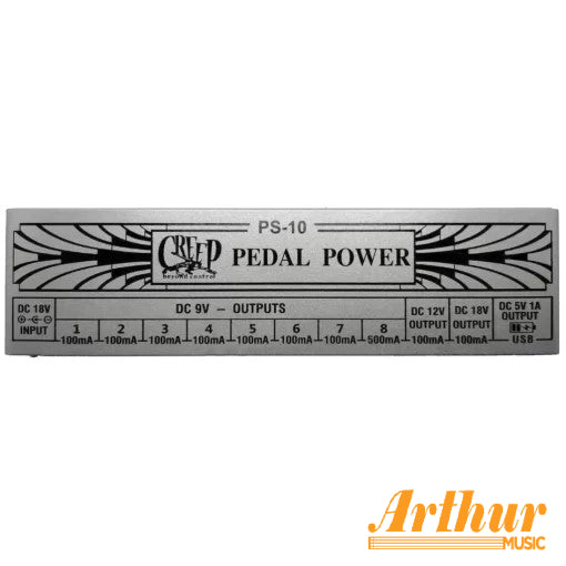 Fuente Múltiple Pedales Creep PS-10 10 Salidas + Usb