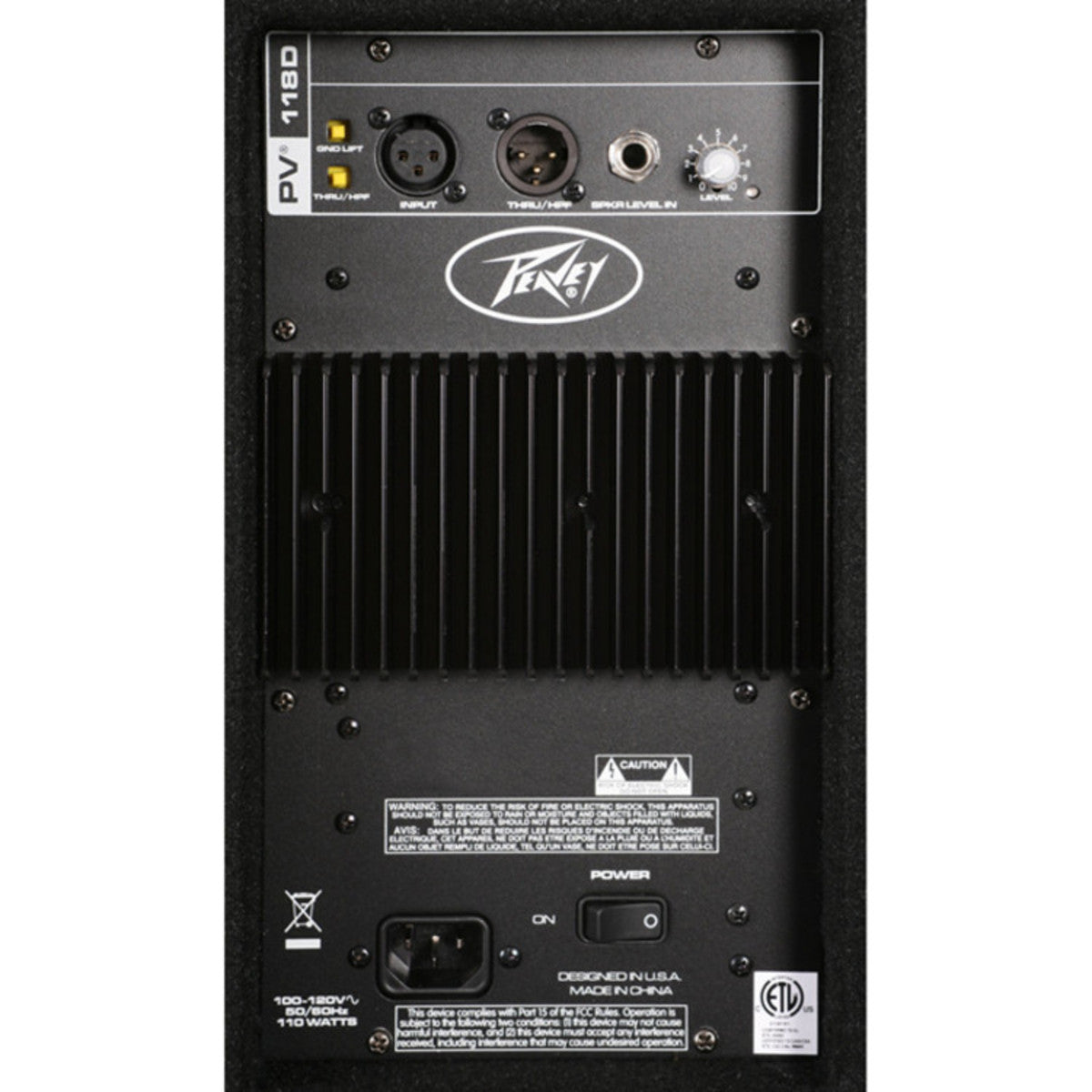 Subwoofer Activo Peavey 18″ PV118D (1200W Peak)