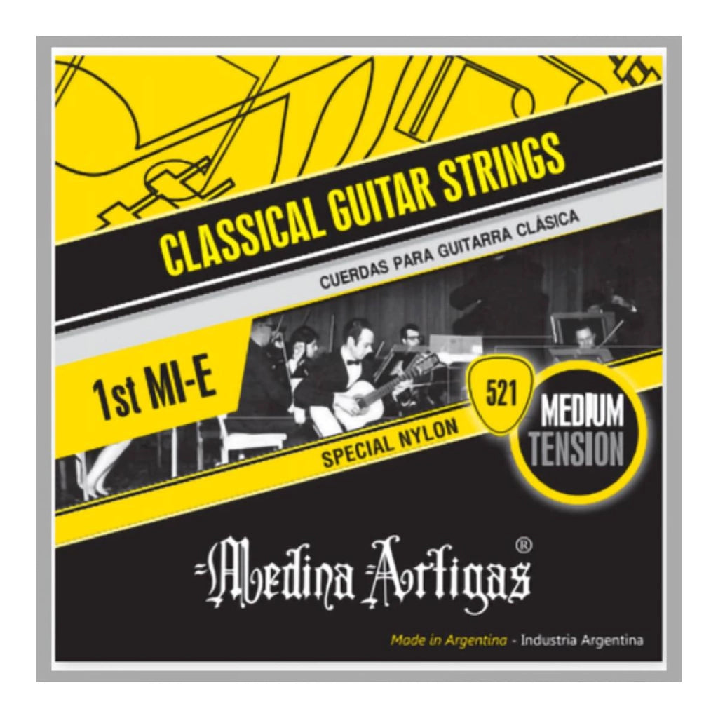 Cuerda 1ª Guitarra Clásica Medina Artigas A521 | Nylon Tensión Media