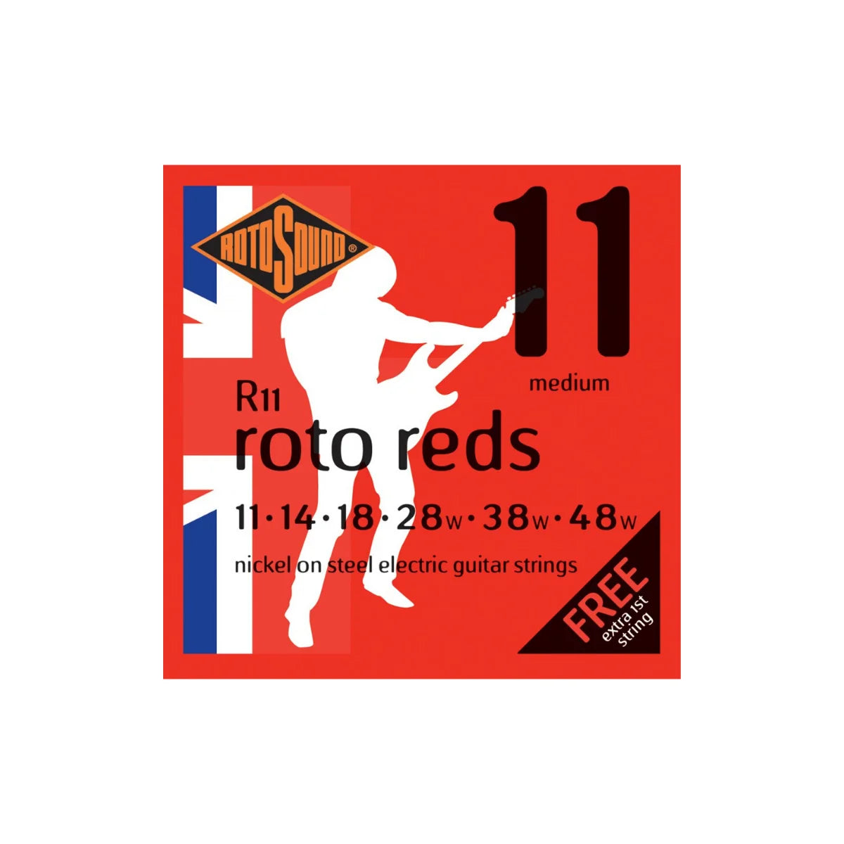 Cuerdas Guitarra Eléctrica Rotosound Roto Reds R11