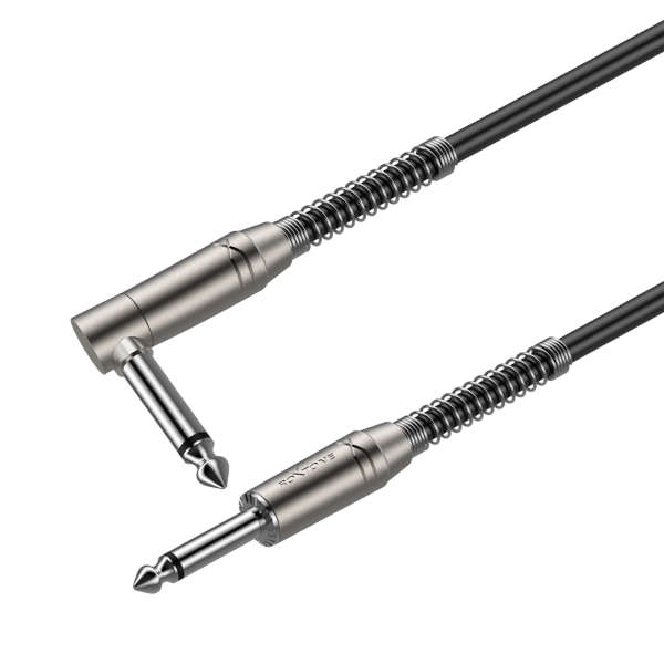 Roxtone SGJJ110L3, cable plug a plug angulado 3 mts