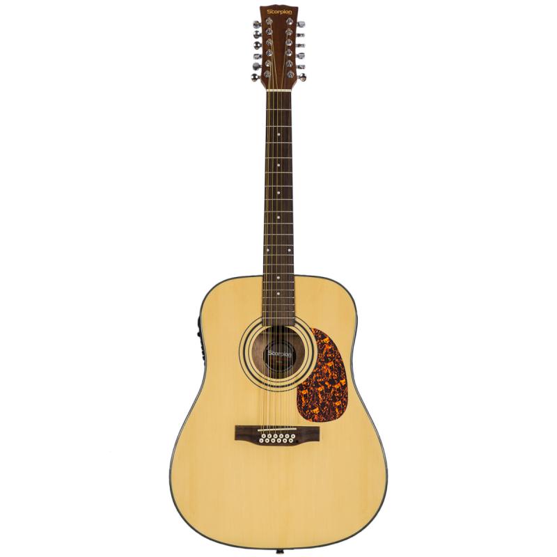 Guitarra 12 Cuerdas SCORPION SCG-12-EQ/N