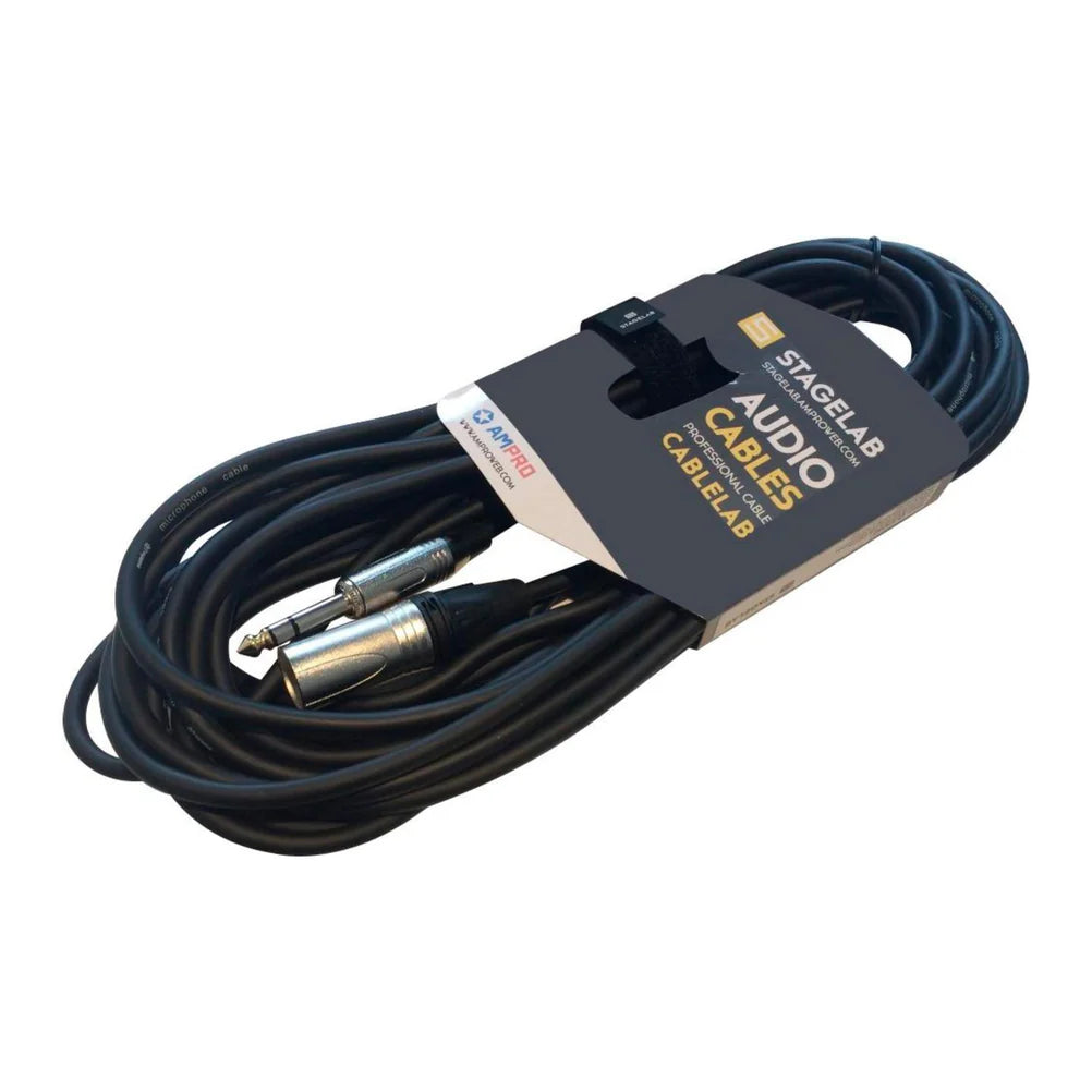 Cable XLR Macho a TRS Stagelab CLM-XMST6