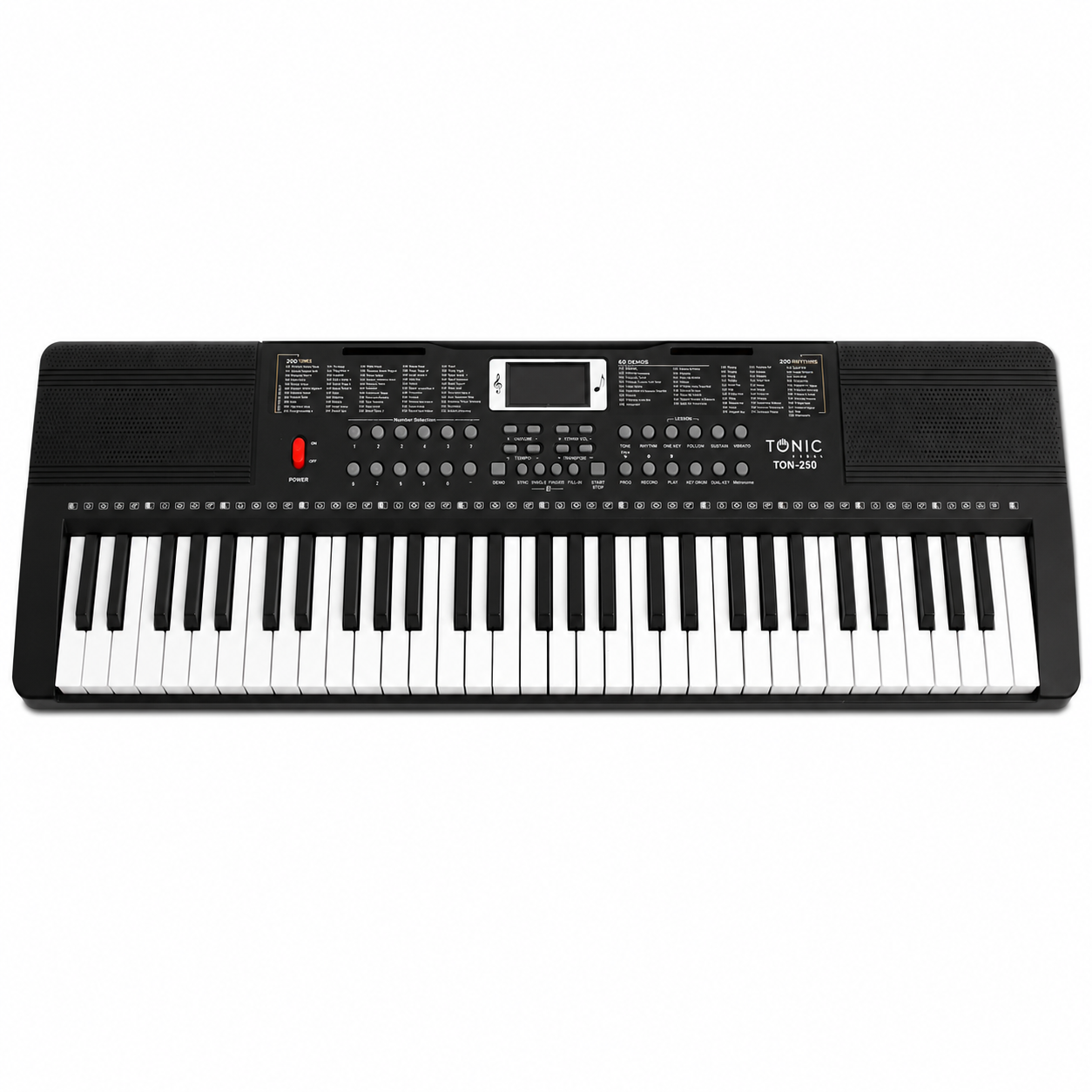 Tonic TON-250 Teclado Arranger de 61 Teclas con Parlantes Integrados