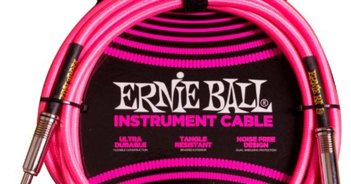 Ernie Ball 6078 NEON PINK - Cable Guitarra 3 Metros