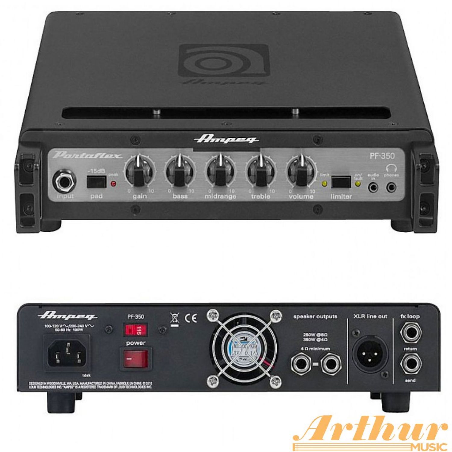 Ampeg PF-350 « Cabezal de Bajo « Guitarras y Bajos « arthurmusic.cl |  Catálogo